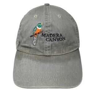 Fahrenheit Baseball Cap Green One Size Madera Canyon Bird Embroidered Strap Hat